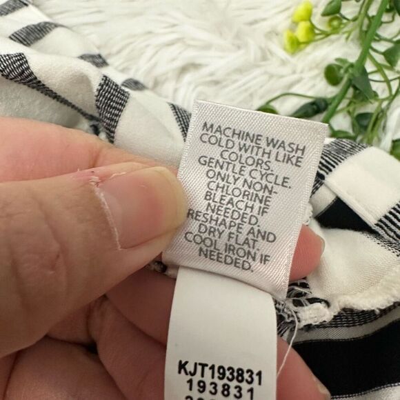 J.Jill Wearever Collection Striped Open Cardigan Sweater Wardrobe Staple sz L - Picture 7 of 8